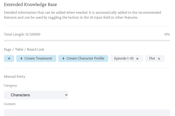 Easy story planning and memory management