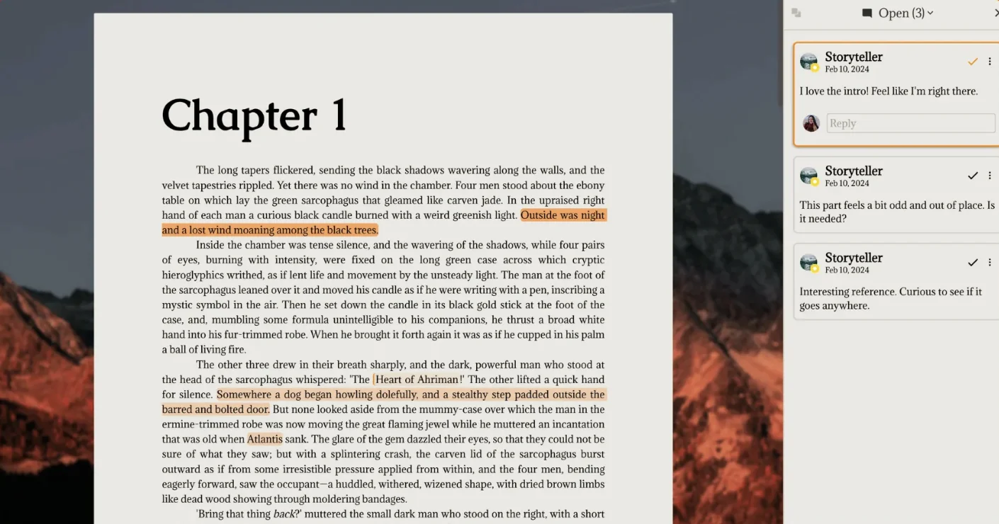 Campfire's Manuscript module