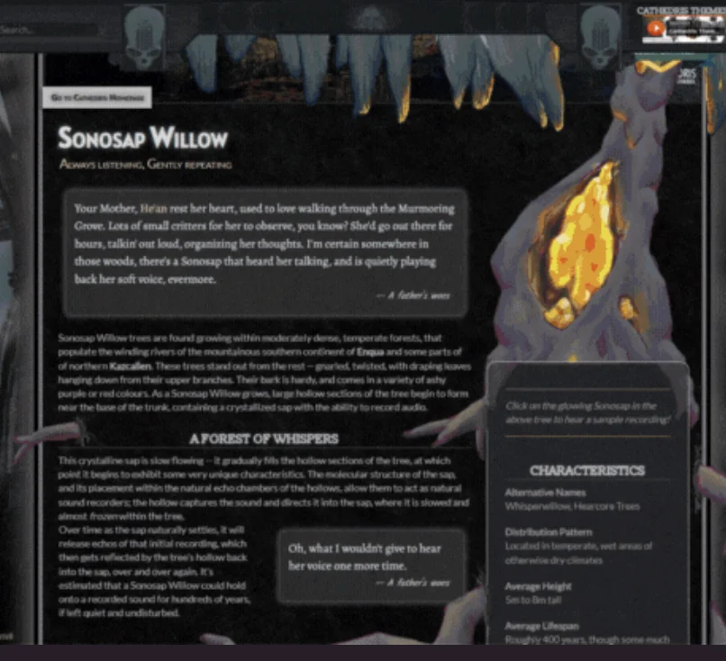 A published World Anvil article